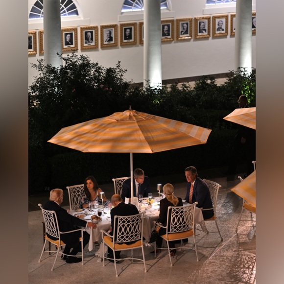 8x10 President Donald Trump hosts a Rose Garden Club Dinner 16pc Photo Set - Picture 11 of 16